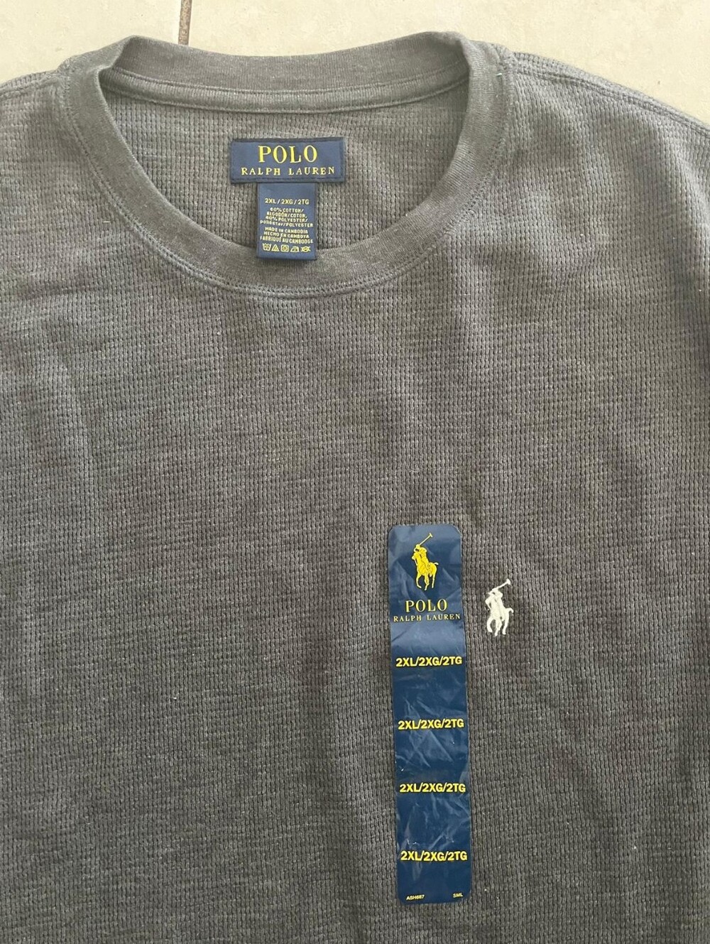 Polo Ralph Lauren Gray Long Sleeve, New With Out The Tags.